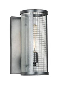 1 Light Wall Sconce with Gray finish