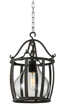Load image into Gallery viewer, 1 Light Down Pendant with Antique Black finish