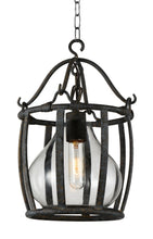 Load image into Gallery viewer, 1 Light Down Pendant with Antique Black finish