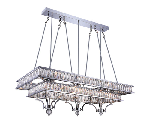 20 Light Island Chandelier with Chrome finish