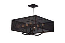 Load image into Gallery viewer, 6 Light Chandelier with Antique Copper Finish