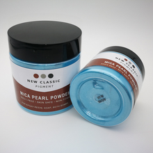Load image into Gallery viewer, Azure Blue Metallic Mica Powder for Epoxy Resin 50 Grams