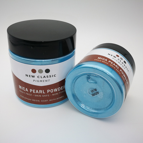 Azure Blue Mica Powder for Epoxy Resin 50 Grams