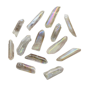 Iridescent Quartz Crystal Point - 100 Grams
