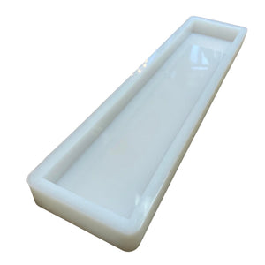 25"x 5"x 1.5" Deep Shiny Silicone Mold For Epoxy Resin