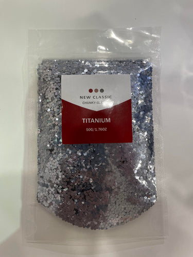 TITANIUM CHUNKY GLITTER