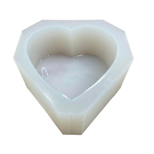 6"x 6"x 3" Deep Heart Silicone Molds for Epoxy Resin