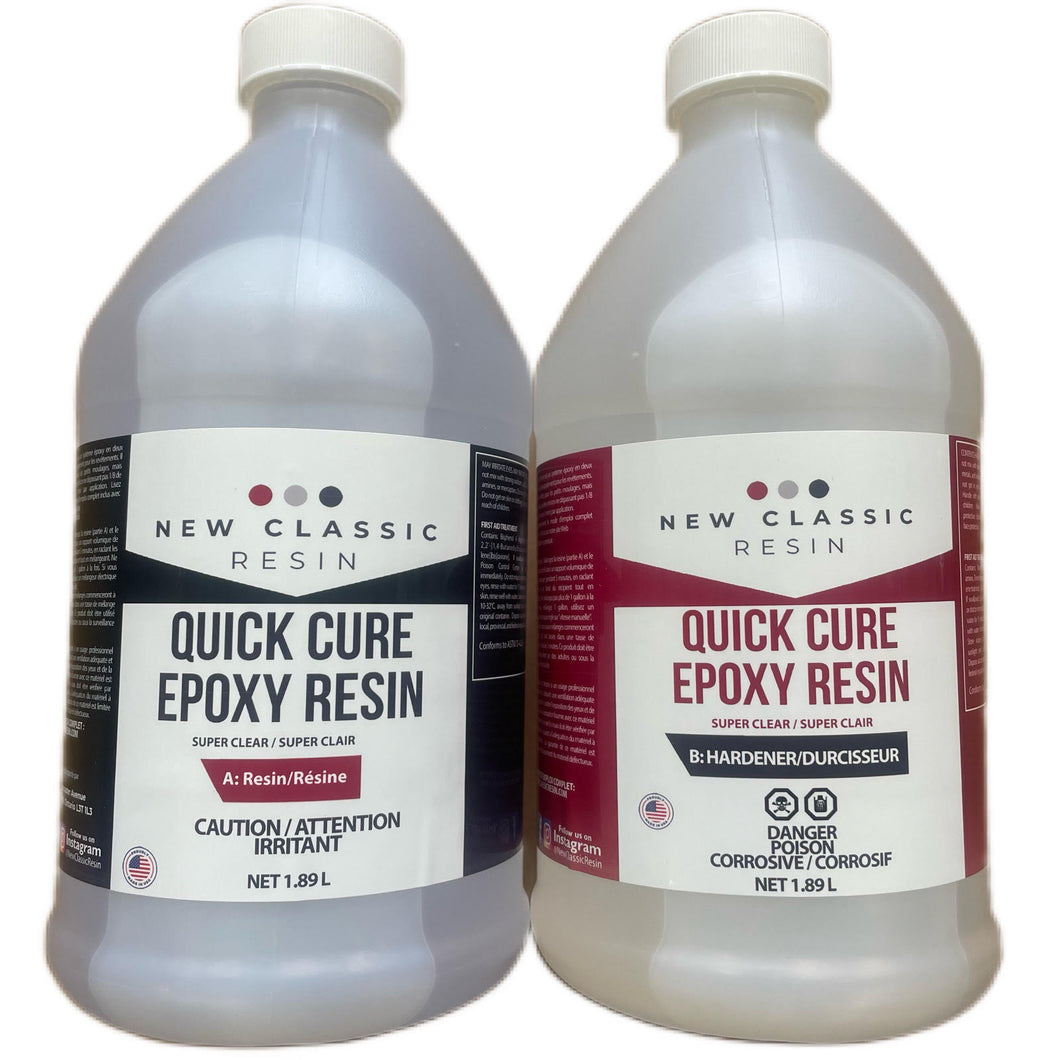 QUICK CURE EPOXY RESIN 1 GALLON KIT - FREE EXPRESS SHIPPING