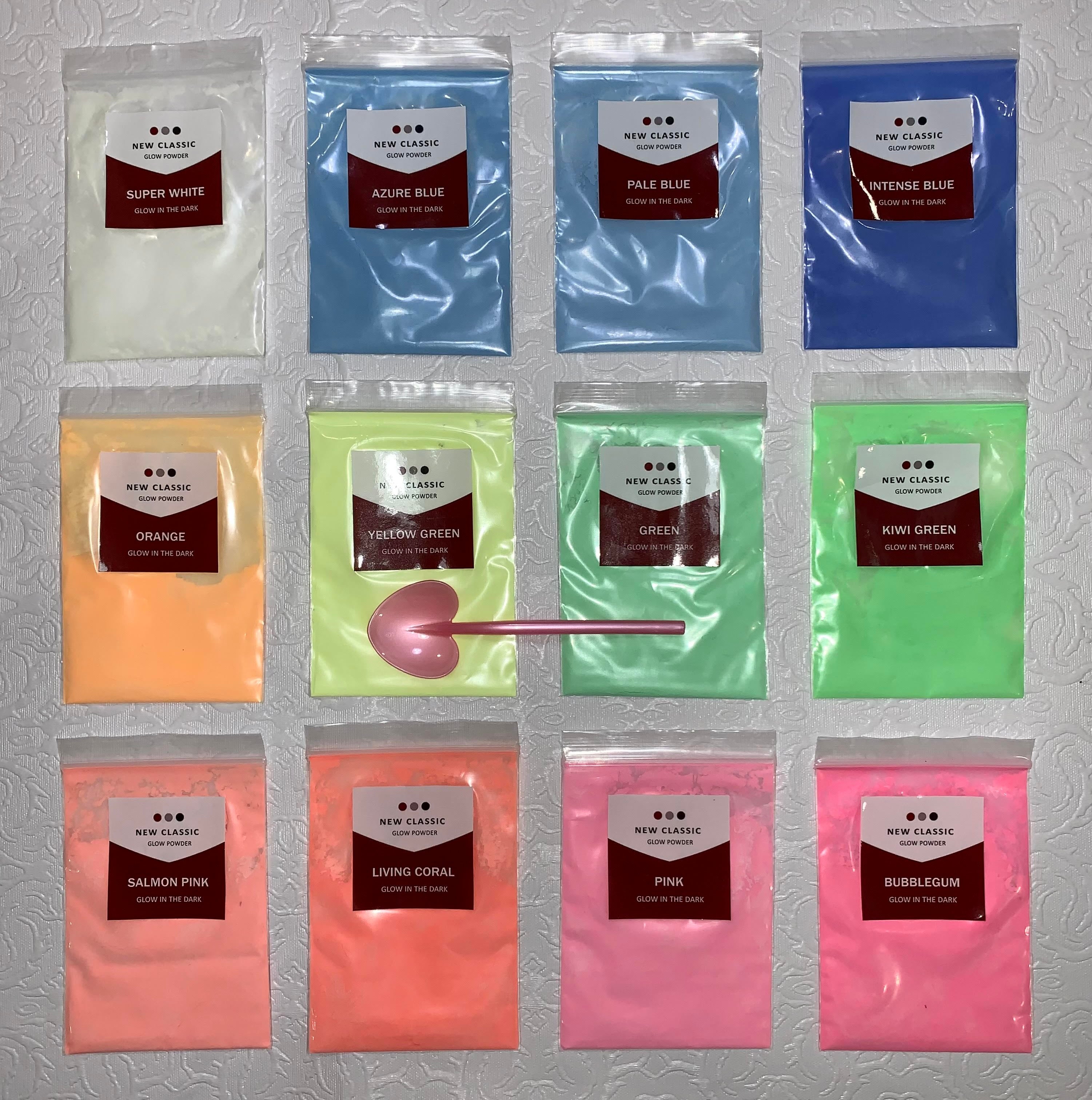 NEW éloge the Glow powder Glow Powder 12 Color Set for Epoxy Resin – New Classic Canada