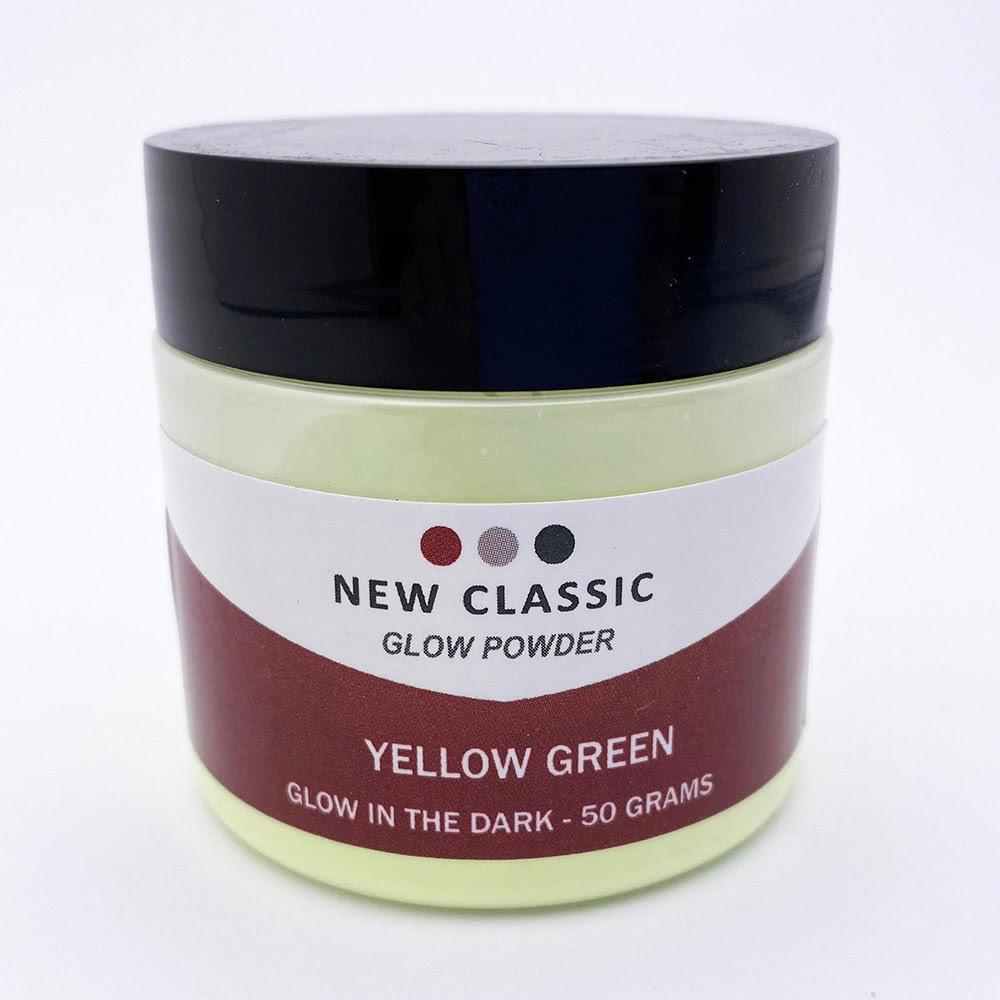 Yellow Green Glow Powder 50 Grams for Epoxy Resin