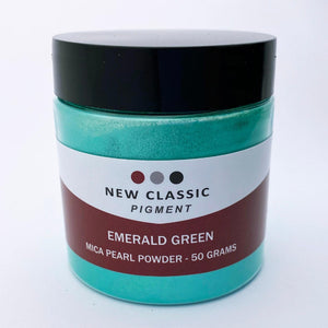 Emerald Green Metallic Mica Powder for Epoxy Resin 50 Grams