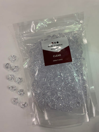 CLEAR ACRYLIC STONES - SMALL SIZE