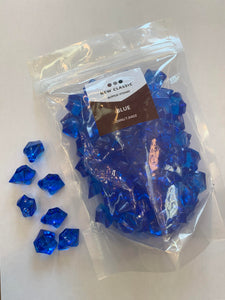 BLUE ACRYLIC STONES - LARGE SIZE